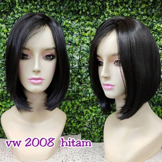 Vw2008 peluca corta Bob para mujer (puede lavar la Vise) - rubia
