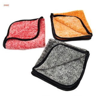Shas 35X35CM microfibra Super absorbente de doble cara de lana de Coral paño de paño de lana, para lavado de coche/Wipe mesa toalla de cocina