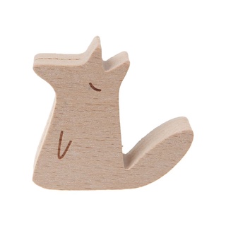 VERD Cute Cartoon Animal Wooden Information Folder Photo Clip Note Memo Notes Display Board Clamps Message Stand Holder (4)