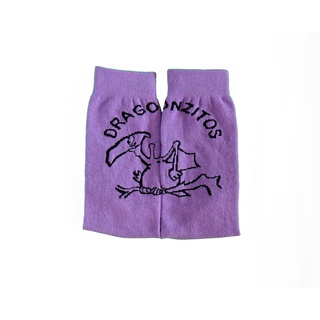 Calcetines con diseño Dragonzito morado