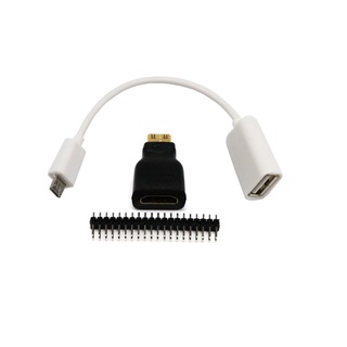 [ridestar] 3In1 For Raspberry Pi Zero Ad Ter Kit To HDMI-compatible Cro Usb-Usb Female