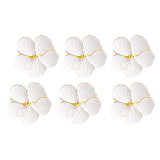 6 piezas de flor servilleta hebilla servilleta anillo servilleta anillo, utilizado para boda, festival, banquete, decoración de fiesta diaria
