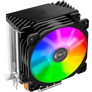Mejor CR1200 2 tubo de calor torre CPU enfriador RGB 3Pin ventiladores de enfriamiento disipador de calor 9 cm color suave ventilador de luz PU enfriador Streamer radiador (7)