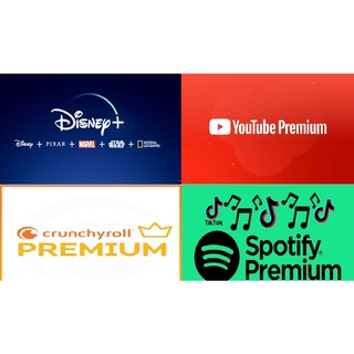 Pack de Servicios Premium Disney, Spotify, Youtube y Crunchyroll