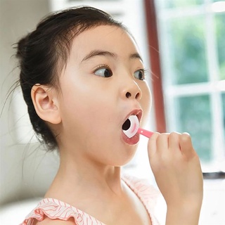 ZHOUJIAN Conveniente Cepillo de dientes en forma de U Manual Cuidado oral Cepillo de dientes para niños Silicona Niños Suave Un niño pequeño 2 - 12 años Simple Cepillo dental/Multicolor (7)
