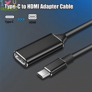 OKDEALS adaptador de TV Cable computadora 4K HD tipo C a HDMI conector convertidor de aluminio Android USB 3.1/Multicolor (1)