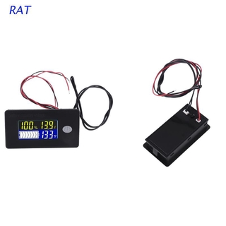 RAT DC 10V~100V Li-ion Lifepo4 plomo ácido batería indicador de capacidad con temperatura de alarma