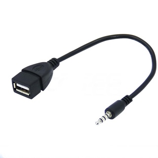 Conector Auxiliar De Audio Macho De 3.5 Mm A USB 2.0 Tipo Hembra Convertidor OTG Cable Adaptador G0X2 W7L9