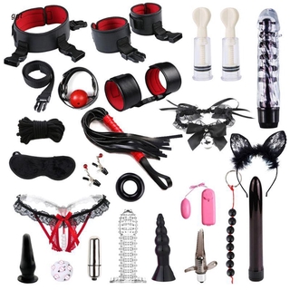 ggt Adult Fun 23Pcs/Set Bed Game Play Set Binding Sex Games Toys For Couple Kits