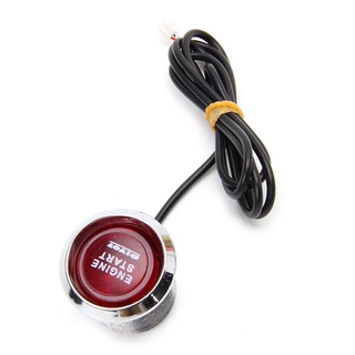Ver 12V motor de coche arranque botón interruptor de encendido Kit de arranque rojo LED Universal (2)
