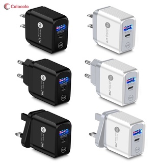 25W PD+QC3.0 Fast Charge Mobile Phone Charger for iPhone 12 Pro Max Macbook ColoColo