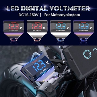 12v-150v coche motocicleta digital led pantalla voltímetro panel de voltaje medidor