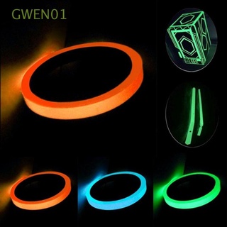 gwen01 llamativo cinta fluorescente extraíble cinta luminosa neón gaffer cinta brillan en la oscuridad pegatinas bicicleta rueda multicolor reactiva fiesta suministros pegatinas/multicolor