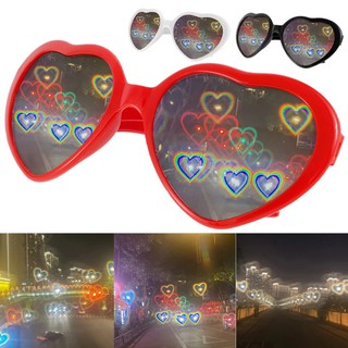 Lentes de Corazón Con Efecto Corazones de Luz Luces 3D Gafas Con Destello (4)