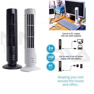 Ventilador portátil USB Vertical sin cuchilla 2 modos ajustable Mini aire acondicionado ventilador escritorio torre de enfriamiento ventilador para el hogar u oficina (3)