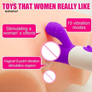 Led _ Vibrador de silicona Suave punto G Estimulador de clítoris femeninos impermeable juguete sexual Av Wand (2)
