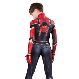 Spider-Man Homecoming Iron Spiderman Suit Superhero Costume Cosplay Jumpsuit for Kids & Adult (6)