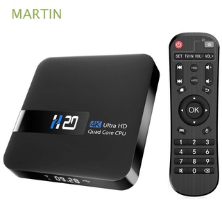 MARTIN 1GB+8GB Set Top Box Quad Core WiFi Media Player Smart TV Box 4K H20 TV Receivers Android 10.0 Multimedia Player HD TV Box