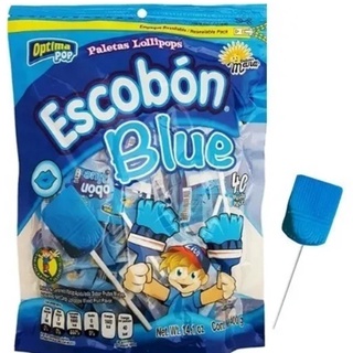 ESCOBON BLUE PINTA AZUL 40 PZS