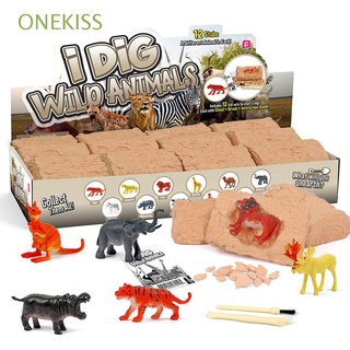 ONEKISS 12pcs Regalos de Navidad Juguete creativo para niños Juguetes educativos Kit de excavación de huevo de dinosaurio Juguetes de huevo de dinosaurio Arqueología Regalos para niños Fósil mineral de roca Excavación Modelo de dinosaurio de simulación