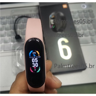 Reloj inteligente m6 smartwatch impermeable bluetooth 4.2 monitor smartband