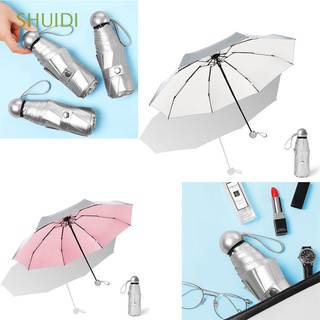 SHUIDI Black Glue Sun Umbrellas Easy To Carry Rain Wind Proof UV Paraguas Folding Umbrellas Superior Quality Household Merchandises Mini Size Rain Gear/Multicolor