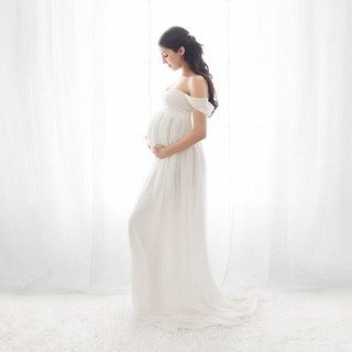 larga maternidad fotografía props embarazo vestido de fotografía vestidos de maternidad para sesión de fotos embarazada vestido de encaje maxi vestido