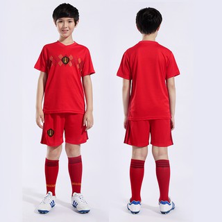 2018 FIFA copa mundial bélgica inicio Jersey niños fútbol uniforme ropa de fútbol conjunto