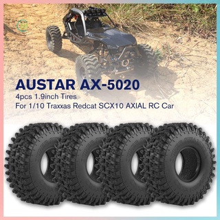 ⚡Prometion⚡4pcs AUSTAR AX-5020 1.9inch 120mm Tires Tyres for 1/10 Traxxas Redcat SCX10 AXIAL RC Rock Crawler Climbing Car
