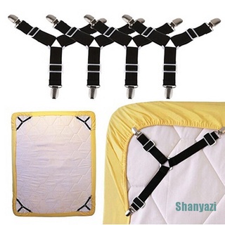 [shanyazi] 2pcstriangle soporte de liguero cama colchón correas clips pinzas sujetadores