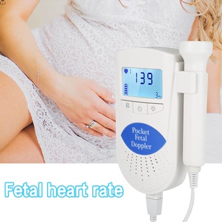 Monitor De frecuencia cardiaca Portátil detector De estampillas Fetal Para mujeres embarazadas pantalla Lcd 3mhz