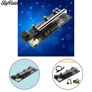 [sliprain] Placa Adaptadora Compacta 010-X PCIE Riser 1x A 16x Tarjeta Convertidora Antiinterferencia Para Escritorio