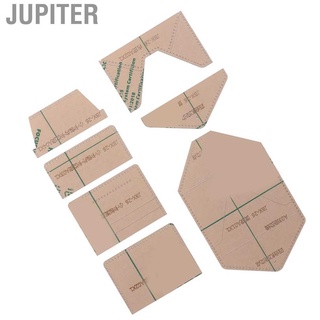 Jupiter 7Pcs Paquete De Tarjeta Plantilla Acrílica Precisa Distancia De Corte Transparente Diseño DIY Para (7)