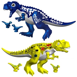 tyrannosaurus pequeño dinosaurio compatible con legoing minifigures jurassic world park bloques de construcción juguetes para niños
