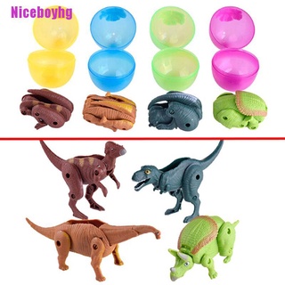 Niceboyhg pascua sorpresa huevos dinosaurio juguete modelo deformado dinosaurios huevo (1)