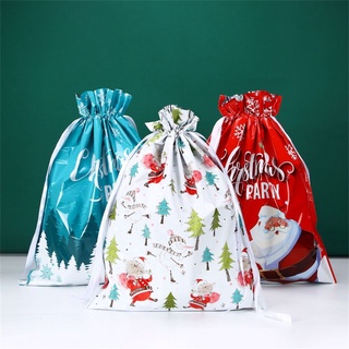 MANTENER 1/10pcs Cajas de regalos Cordón Favores de la boda Papá Noel Bolsas de regalo de Navidad Grande Bolsas de embalaje de galletas Paquete de pastel Regalo de los niños Bolsa para envolver caramelos Etiqueta Caja de regalo (8)