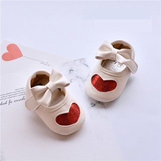 WALKER Preciosos zapatos de princesa para bebés/niñas/zapatos Mary Jane con forma de corazón/primeros pasos/zapatos soleados (3)