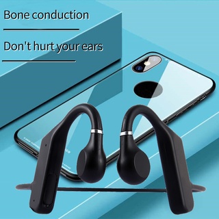 auriculares de conducción ósea bluetooth inalámbrico impermeable cómodo desgaste abierto gancho de oído ligero no in-ear deportes auriculares imbe