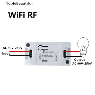 < NobleBeautiful > Interruptor Inteligente WiFi Temporizador DIY Inalámbrico Control De Voz Smart Home Automation