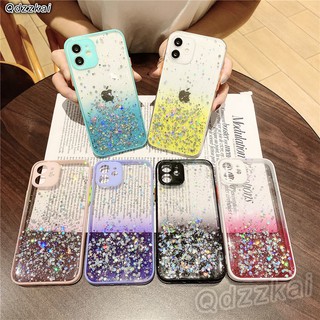 Bling Glitter teléfono caso para Samsung Galaxy A12 A32 4G A42 A52 A72 5G M62 F62 A02 estrellas de lujo lentejuelas transparente silicona caramelo suave TPU caso cubierta