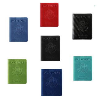 ran portátil de viaje pasaporte titular de cuero pu cubierta de la tarjeta caso protector