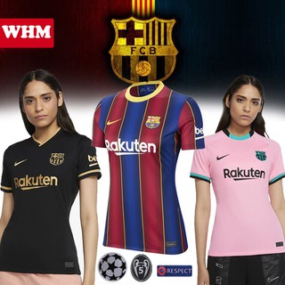 Jersey/camiseta de fútbol 20-21 Lady FC Barcelona camiseta de fútbol Barca Away Tshit 2020/21 partido Taird 10 MESSI Bean/negro mujer Jersey de primera calidad