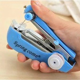 máquina de coser portátil inalámbrica mini de mano para telas de ropa (10p)