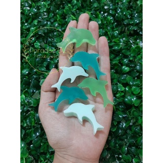 Jabones en forma de delfines, jabones artesanales, jabones hechos a mano. paquete con 6 piezas.