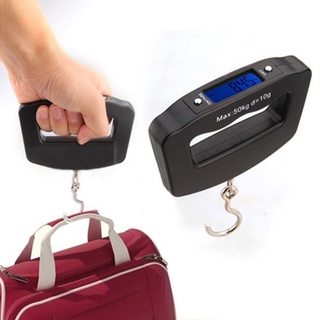 {weischovery}Pocket 50kg/10g LCD Digital Fishing Hanging Electronic Scale Hook Weight Luggage OSQ