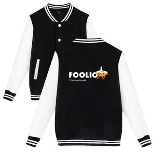 Wawni Foolio Baseball Jacket Plus Loose Trendy Baseball Jacket Harajuku Jachet New Streewears