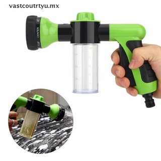 【VV】 Washing Tool 8 in 1 Jet Spray Soap Dispenser Garden Watering Hose Nozzle .