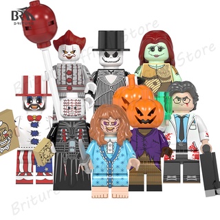 Listo STOCK Lego Halloween Horror Película Minifiguras Bloques De Construcción Juguetes WM6075 WM6101 WM6102