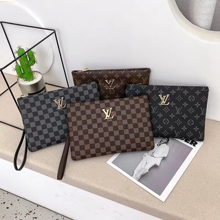 LV Louis Vuitton embrague de los hombres nuevo ocio al aire libre viaje de gran capacidad bolsa de la compra de alta calidad moda tendencia Baita cartera (1)