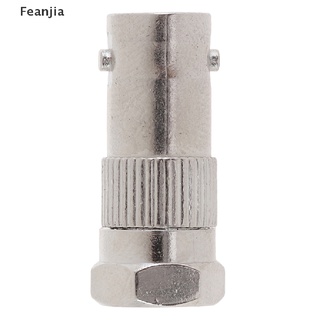 [Fea] 1 Conector De Cable Coaxial BNC Hembra A F Tipo Macho RF Adaptador De Metal MX429